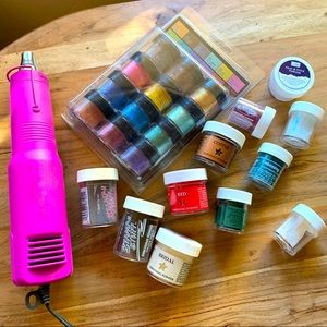 Embossing powder and heat tool